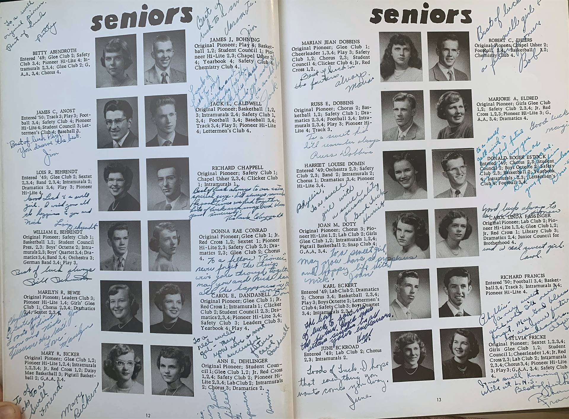 Seniors Signatures